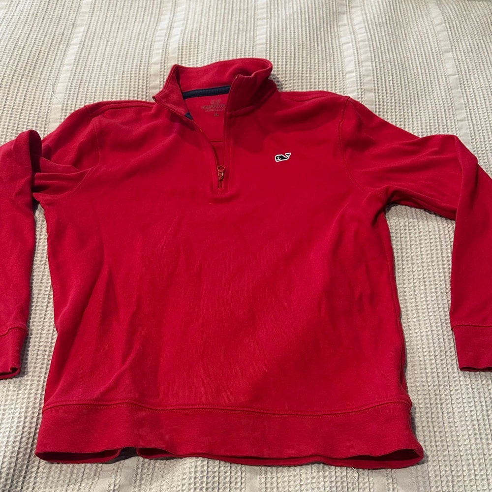 Boys Christmas Red Quarter Zip
Vineyard vines Size Boys Large